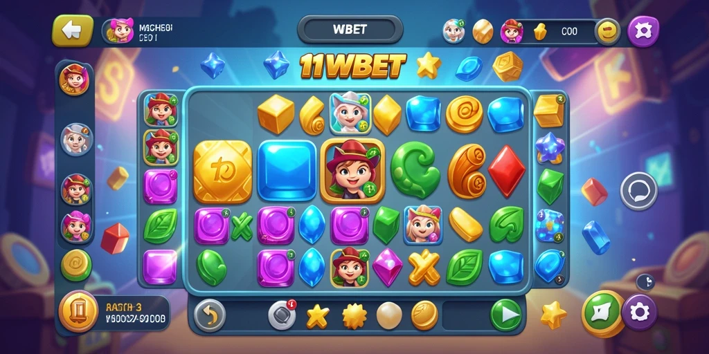 Tampilan gameplay seru dalam 11WBET, siap mengasah strategi Anda.