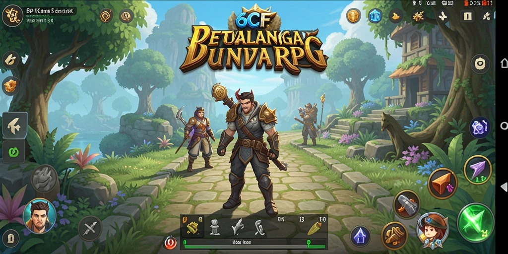 Tampilan gameplay RPG yang mendebarkan dan penuh aksi.