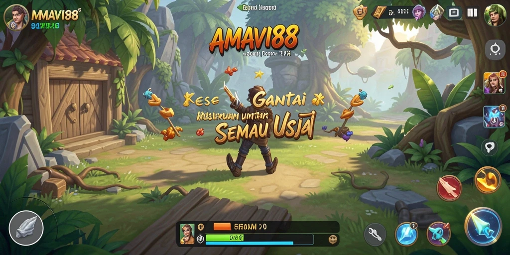 Tampilan seru dari gameplay AMAVI88 yang menantang dan penuh warna.