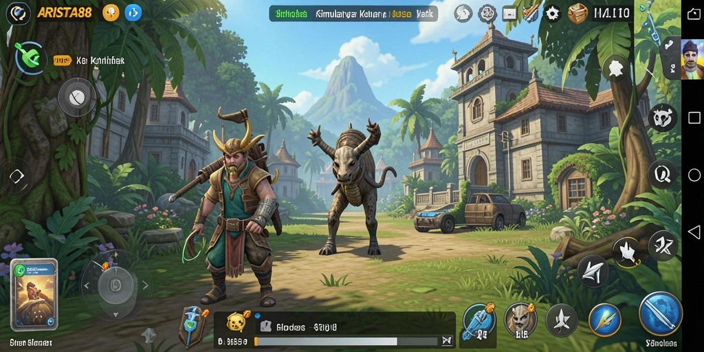 Tampilan gameplay ARISTA88 yang menarik dan interaktif.