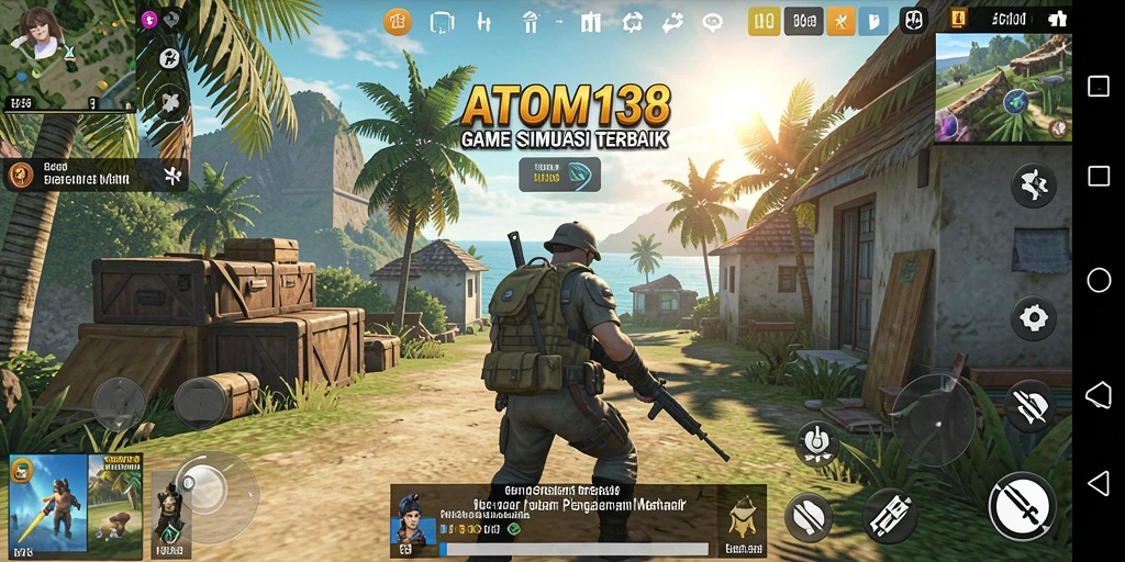 Tampilan gameplay ATOM138 menunjukkan pengalaman simulasi yang mendebarkan.