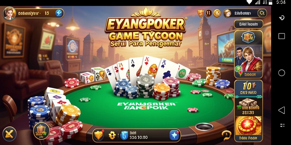 Tampilan menarik dari gameplay EYANGPOKER yang penuh strategi.