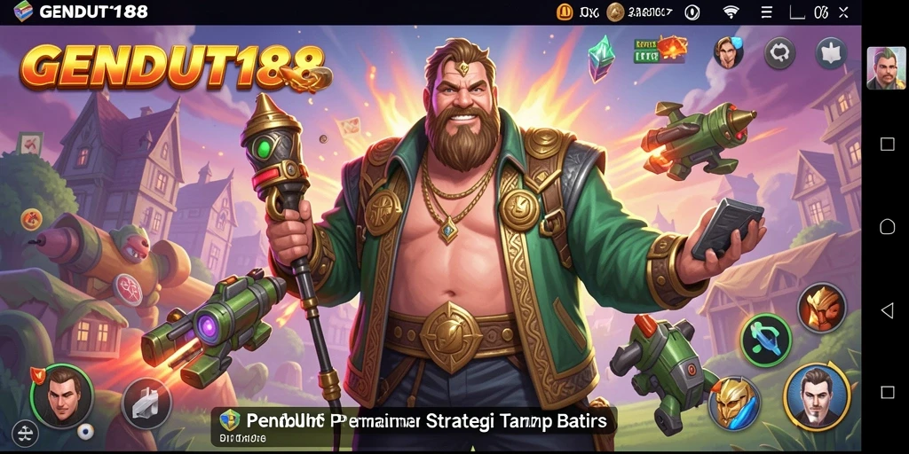 Tampilan gameplay GENDUT188 yang menegangkan dan strategis.