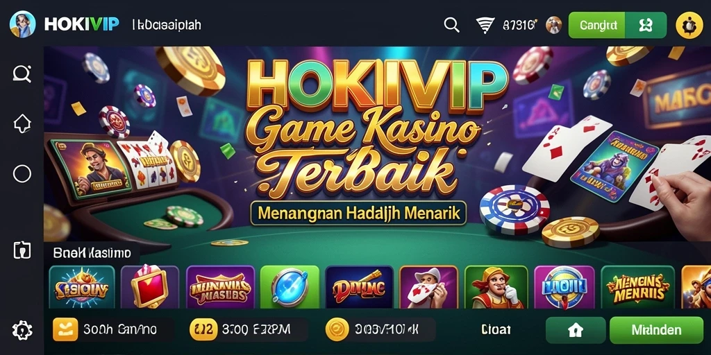Tangkapan layar utama HOKIVIP menampilkan gameplay Kasino yang menarik dan mengasyikkan.