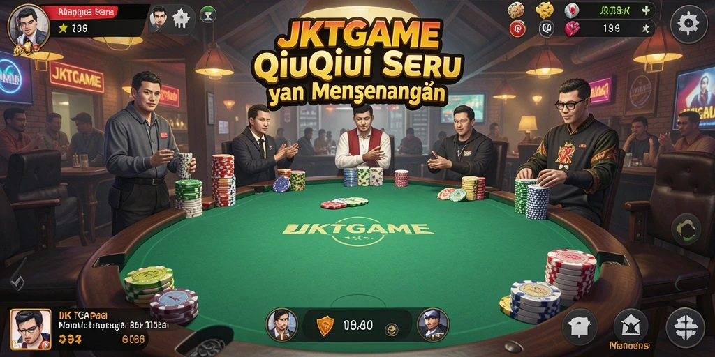Gameplay QiuQiu yang seru dan interaktif di JKTGAME.