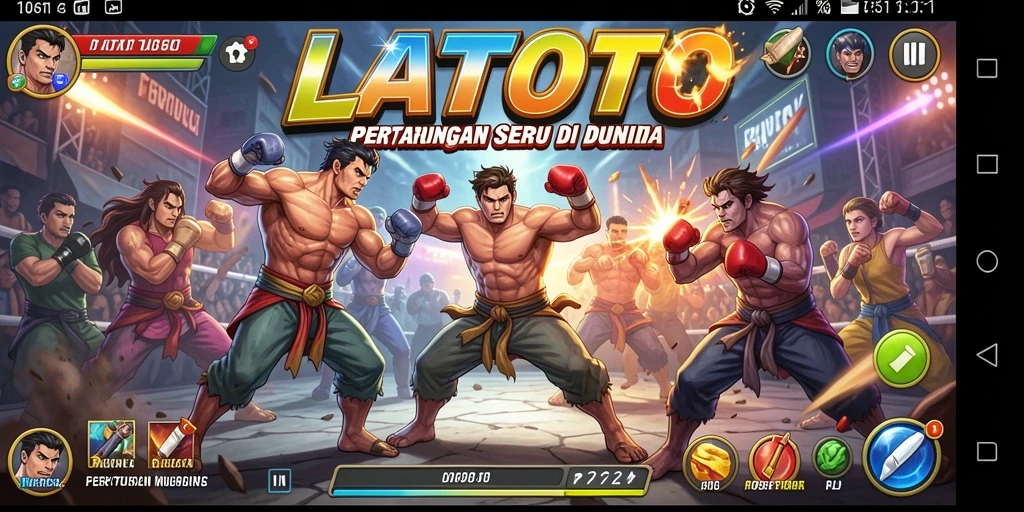 Tampilan gameplay LATOTO yang mengasyikkan dan penuh aksi.