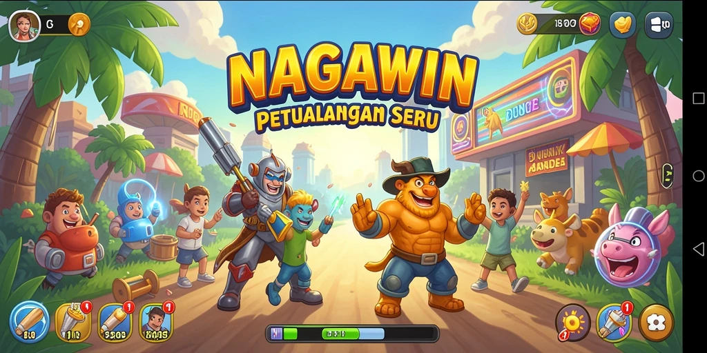Screenshot NAGAWIN menampilkan aksi gameplay menarik dalam dunia Arcade.