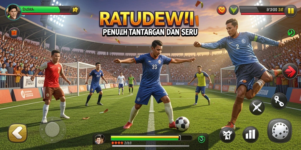 Screenshot permainan menunjukkan keseruan bermain olahraga.