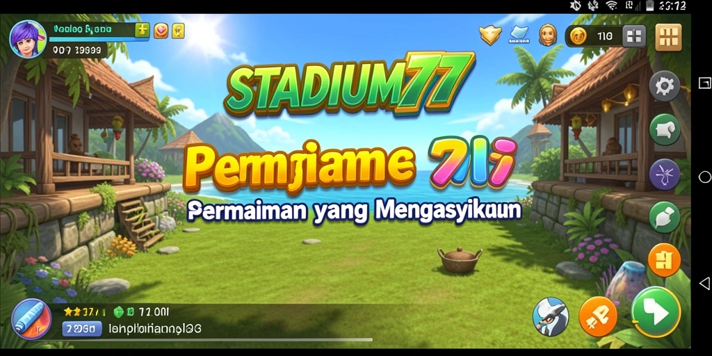 Tampilan menawan dari gameplay STADIUM77 yang menyenangkan.