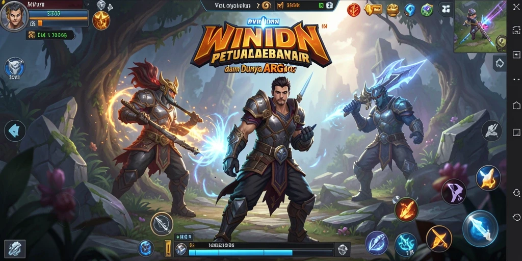 Screenshot gameplay menunjukkan pertarungan seru dalam dunia ARPG